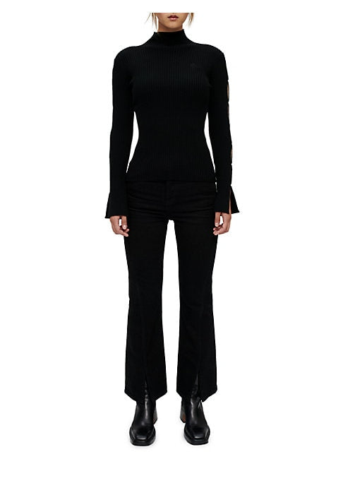 Chic Ribbed Mock Sweater