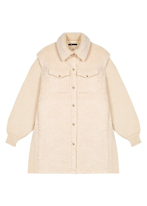 Plush Knit Oversized Coat