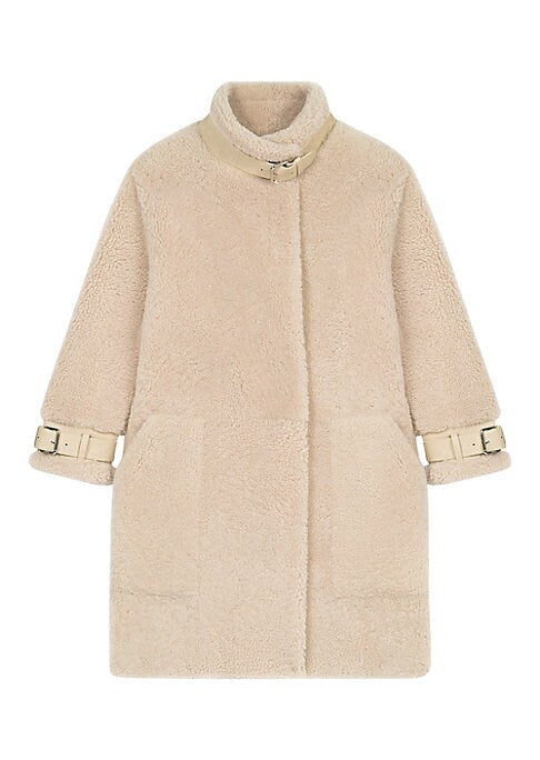 Shearling Luxe High Coat