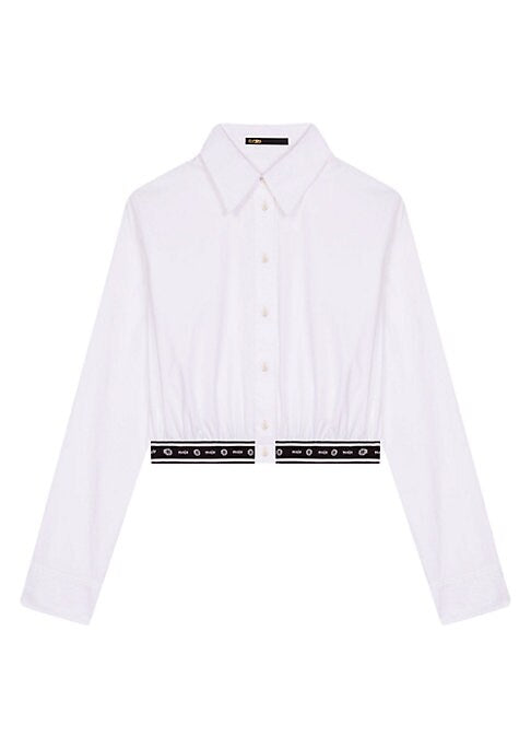 Crisp Elastic Hem Shirt