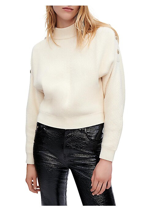 Ribbed Mockneck Sweater