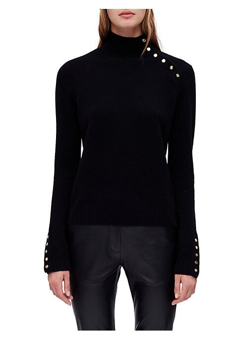 Luxe Snap-Collar Sweater