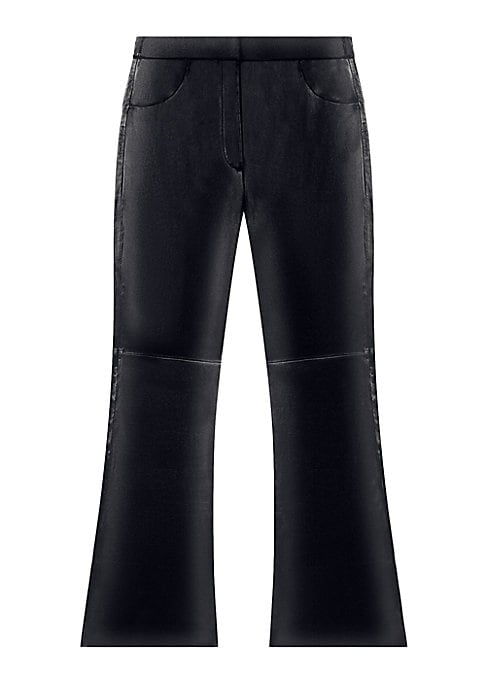 Sleek Leather Straight Pants