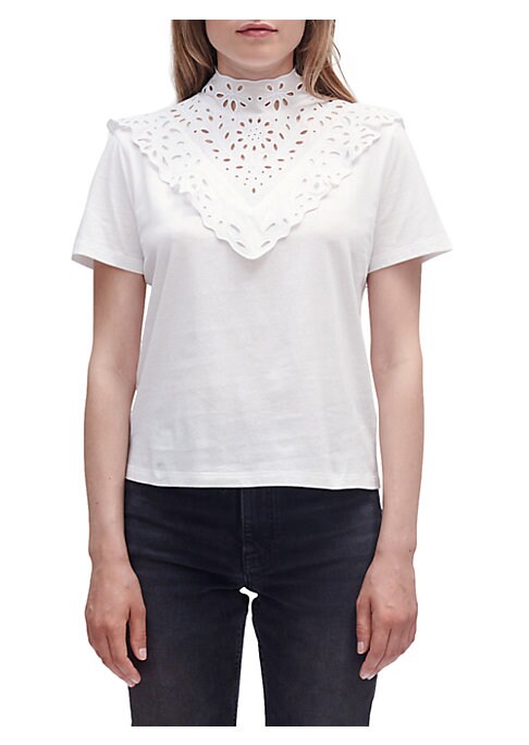Elegant Eyelet Tee
