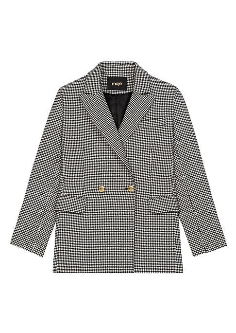 Chic Houndstooth Blazer