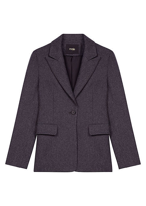 Classic Wool Blend Blazer