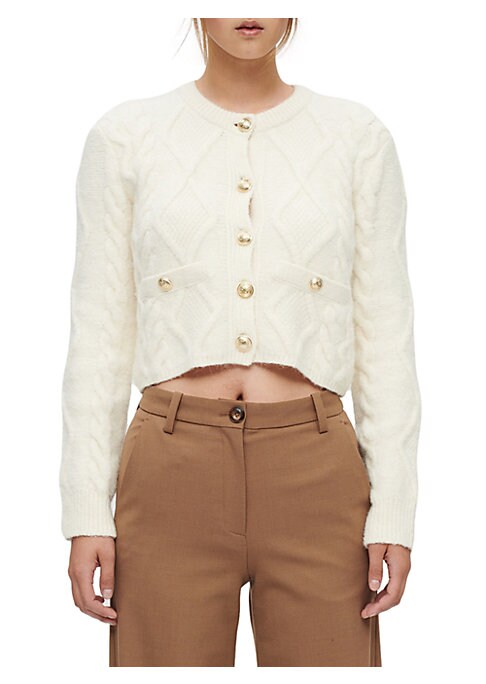 Chic Cable-Knit Cardigan