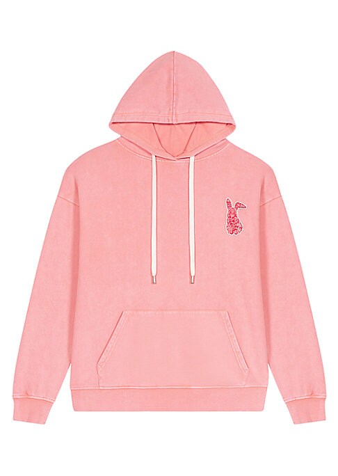 Rabbit Detail Cotton Hoodie