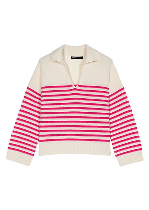 Pink Striped Knit Top