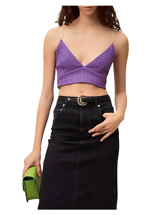 Chic Tweed Chain Top
