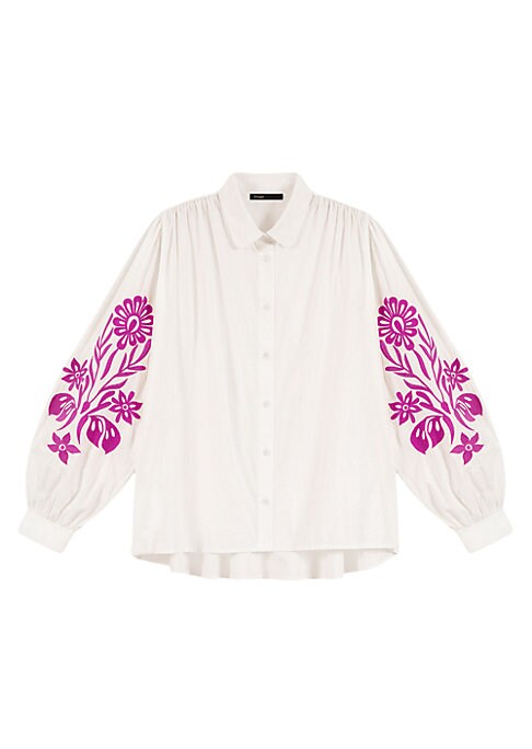 Tropical Floral Cotton Top