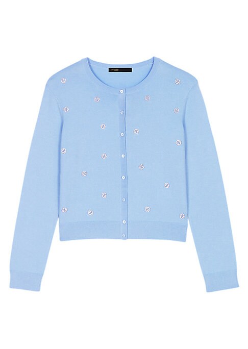 Rhinestone Knit Jacket
