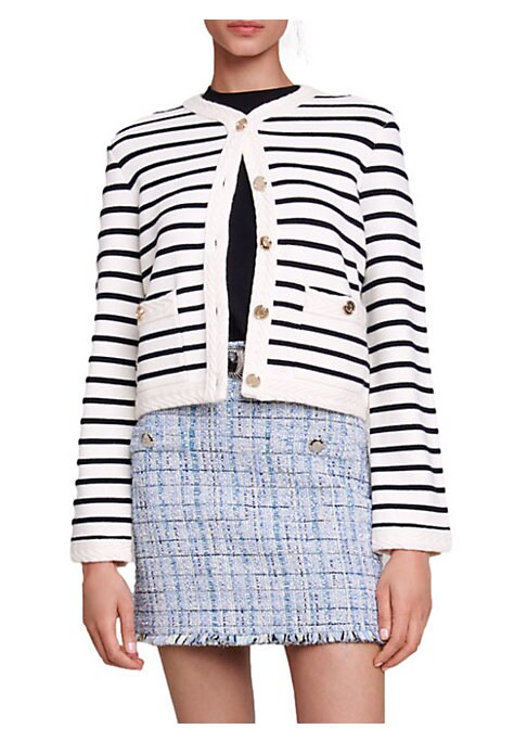 Chic Striped Cardigan