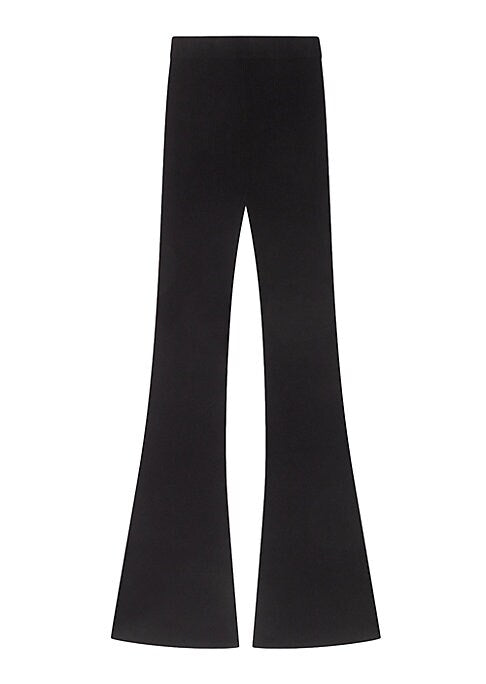 Chic Ribbed Flare Trousers