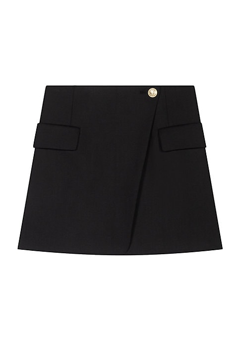 Chic Asymmetrical Wrap Skirt