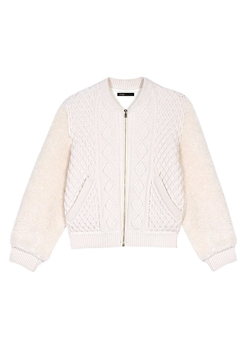 Chic Knit Bomber Jacket