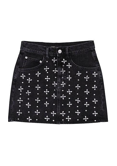 Rhinestone Mini Skirt