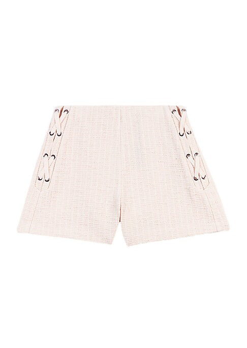 Chic Tweed Flare Shorts
