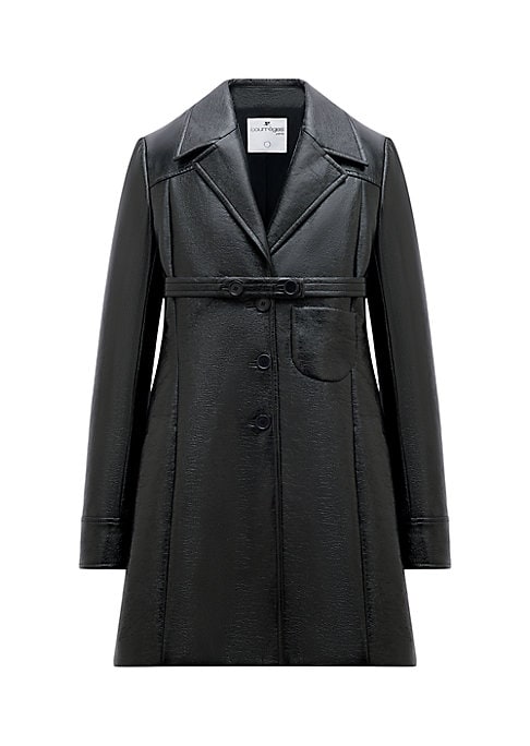 Chic Belted Faux Coat