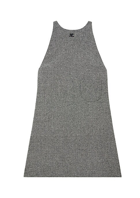 Wool-Blend A-Line Dress