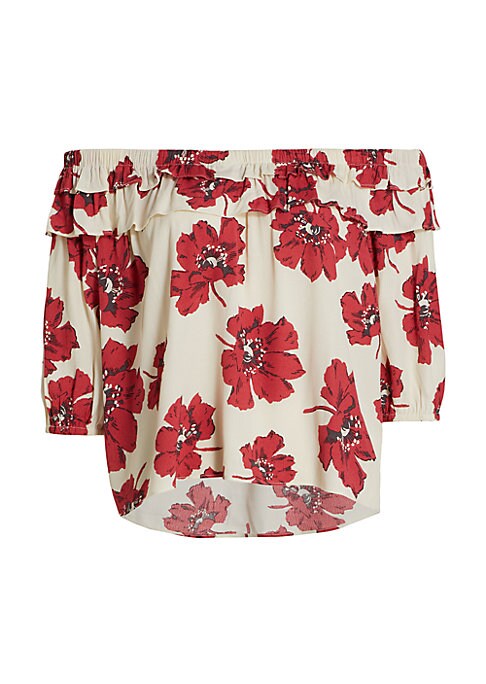 Floral Ruffle Blouse