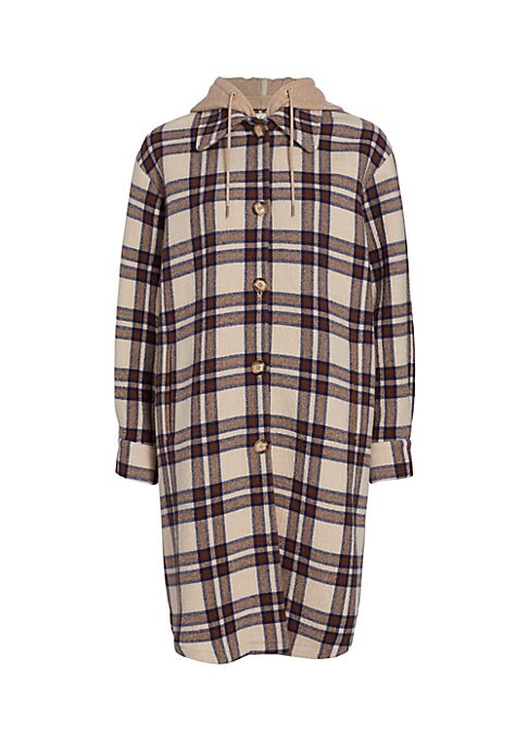 Plaid Hooded Layer