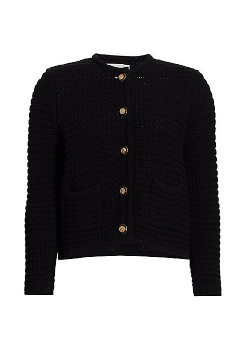 Textured Medallion Cardigan