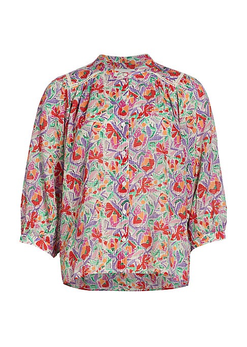Floral Lace Oversized Blouse