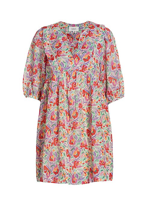 Chic Floral Overlay Dress