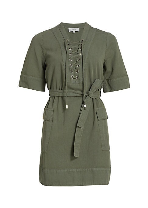 Chic Cargo Lace-Up Dress