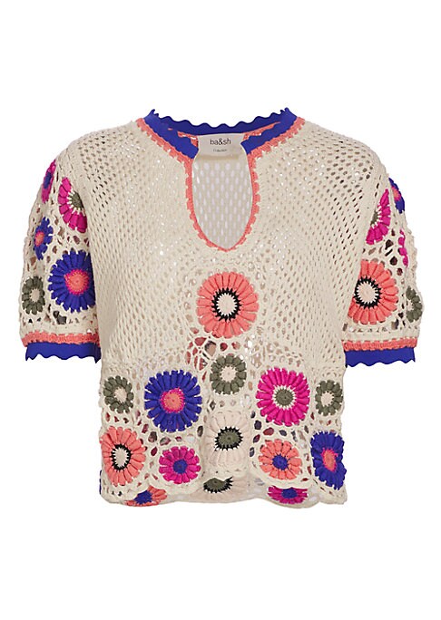 Floral Scallop Top