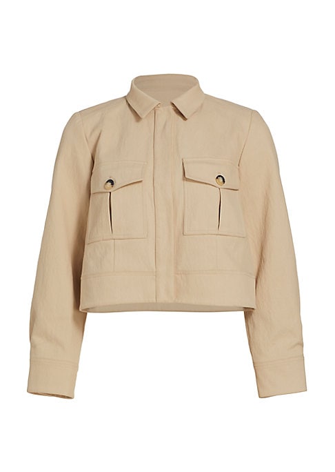 Chic Crop Pocket Jacket