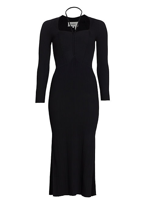 Knit Sweetheart Midi Dress