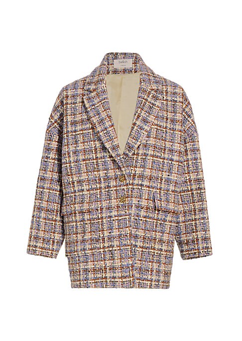 Plaid Cocoon Coat