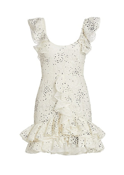 Floral Sparkle Mini-Dress