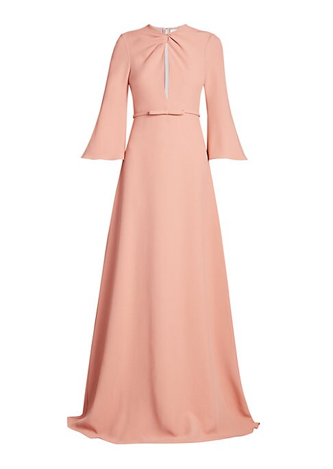 Elegant Cut-Out Bow Gown