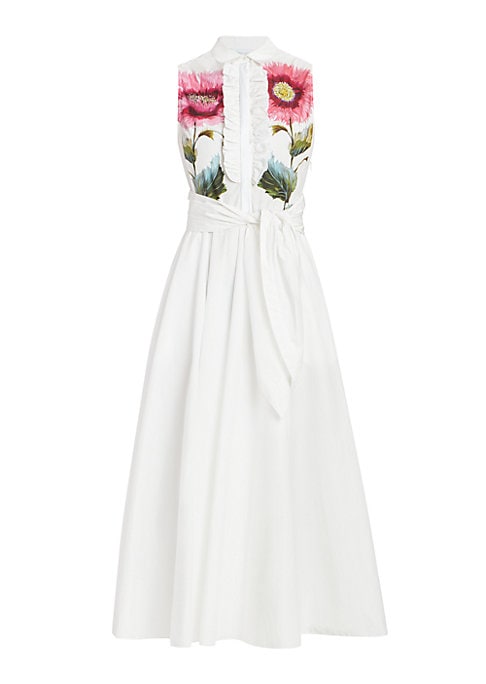 Floral Ruffle Midi Dress