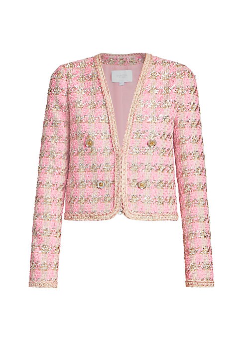 Metallic Tweed Chic Jacket