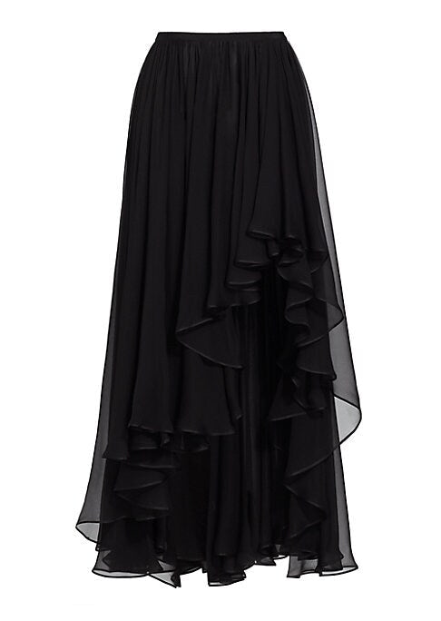 Ruffled Silk Elegance Skirt