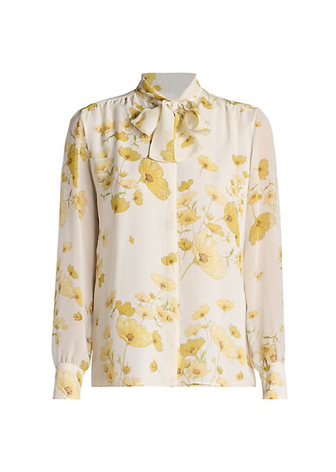 Chic Floral Silk Blouse