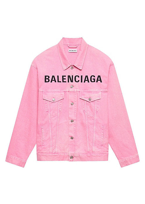 Pink Overdyed Denim Jacket