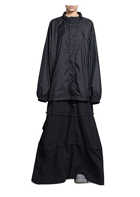 Logo Print Raincoat