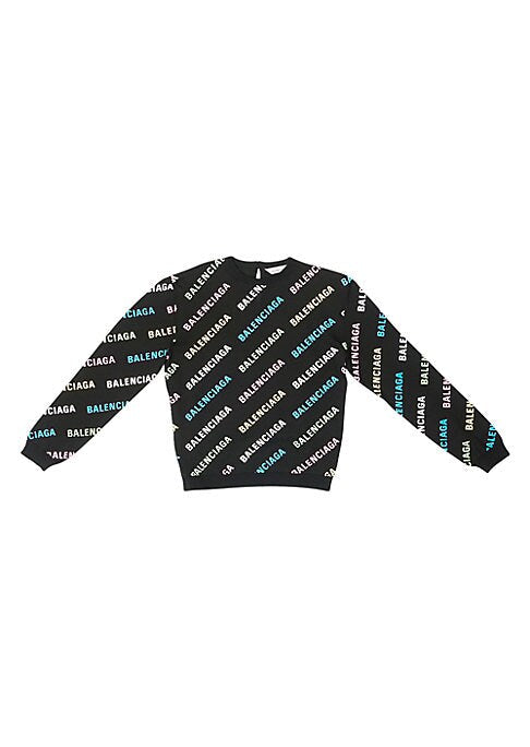 Puffed Logo Knit Sweater