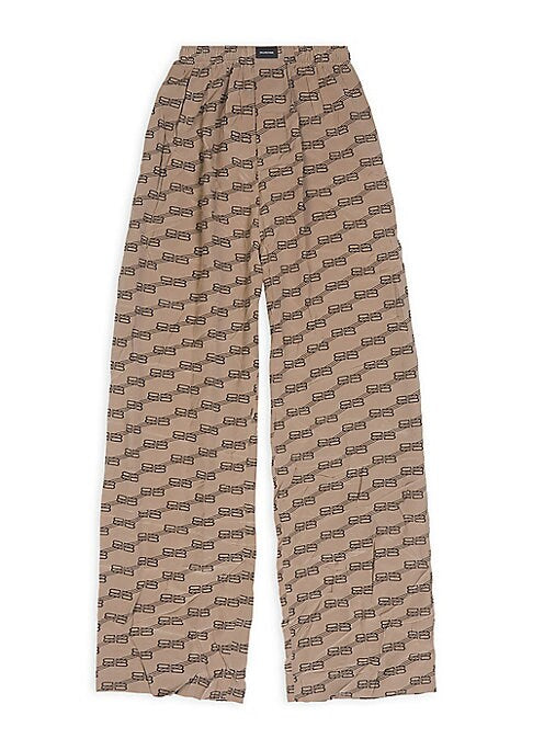Monogram Silk Lounge Pants