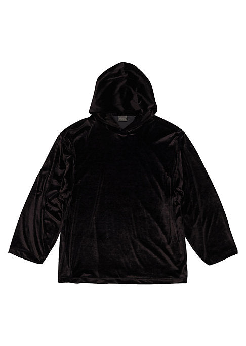 Velvet Cowlneck Hoodie