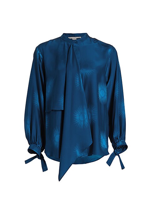 Ruffled Cascade Blouse