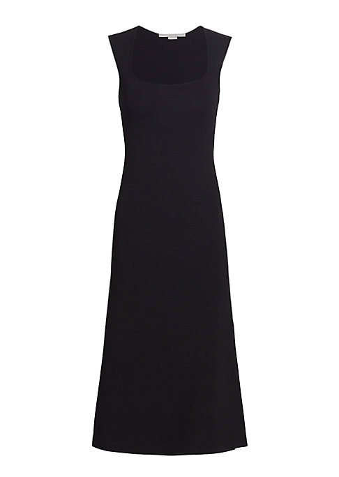 Flouncy Knit Midi Dress