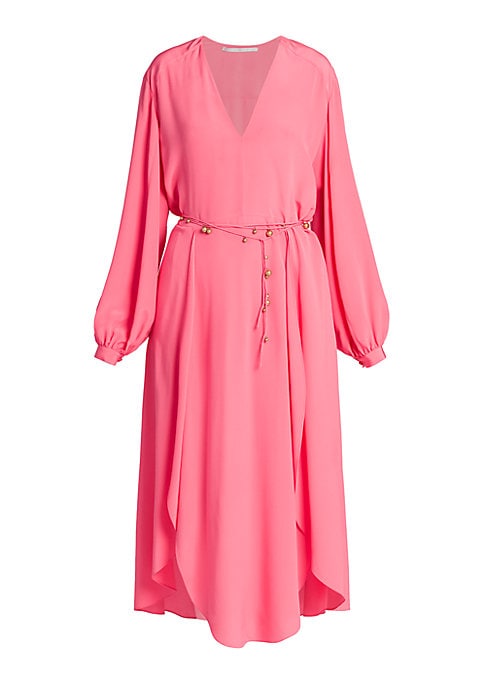 Bohemian Silk Midi Dress