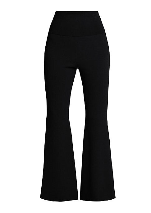 Chic Flare Knit Trousers