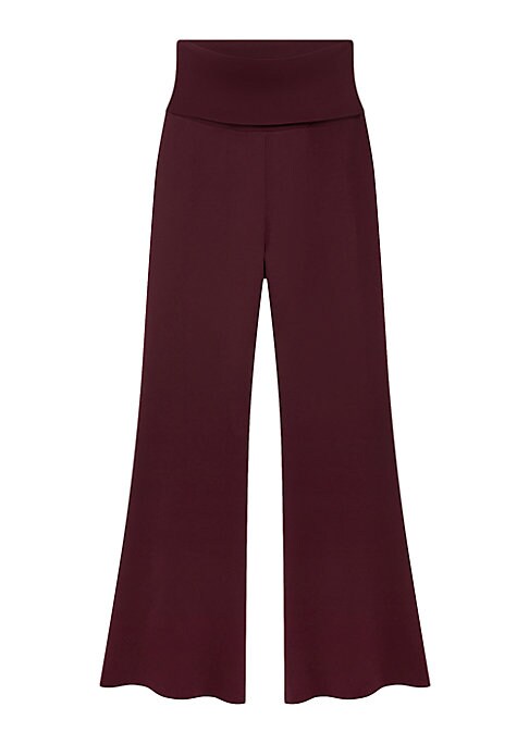 Chic Flare Knit Trousers